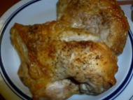 Bake your chicken, then tear it into bite sized pieces.
