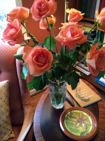 Beautiful roses for Valentine's from the hubby.